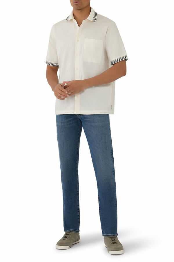Logo Delicate Texture Casual Shirt