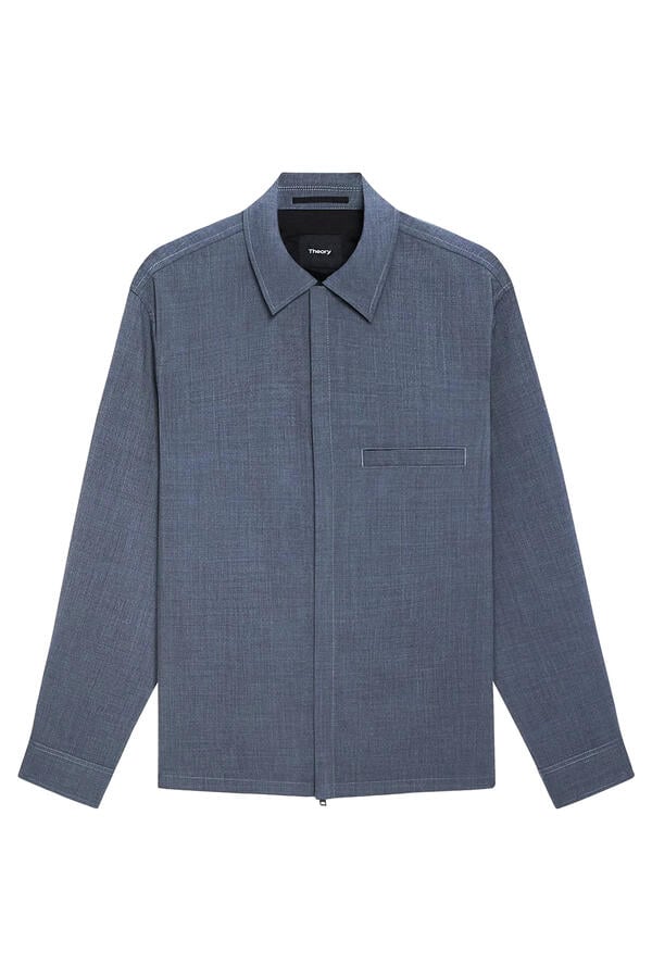 Zip Overshirt in Motion Wool