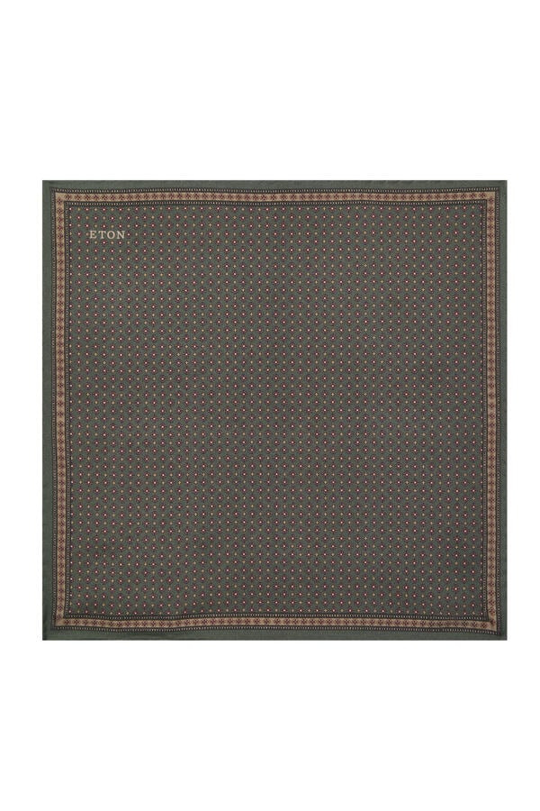 Micro Floral Silk Pocket Square