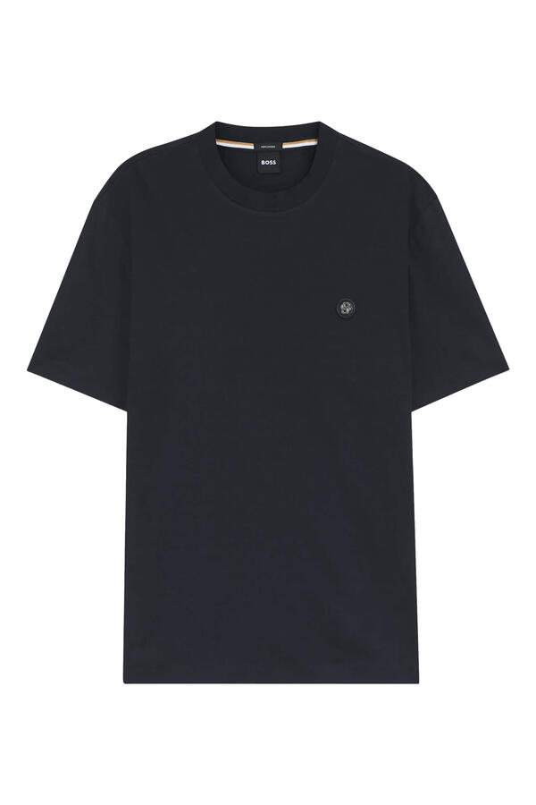 Mercerised-Cotton T-Shirt with Double B Monogram