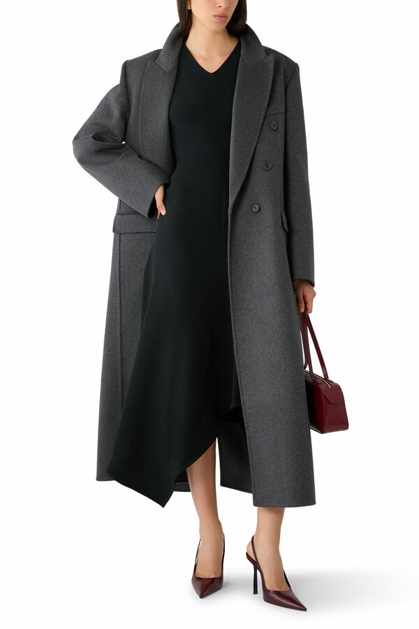 Double-Breasted Single-Vent Overcoat
