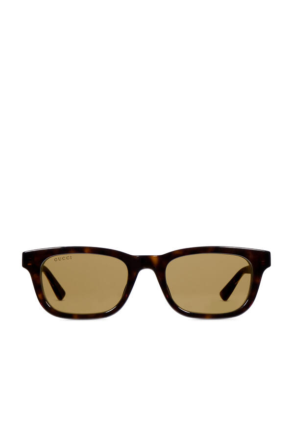 Wire Core Rectangular-Frame Sunglasses