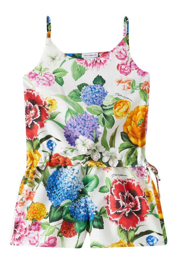 Kids Floral Print Top and Shorts Set 