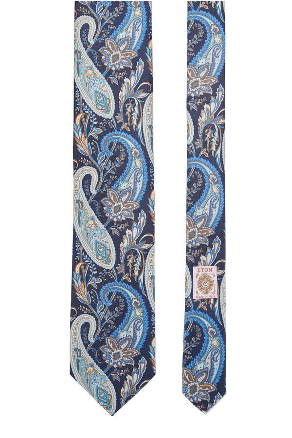 Paisley Print Silk Tie