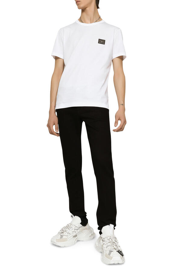 Cotton T-Shirt with Branded Tag