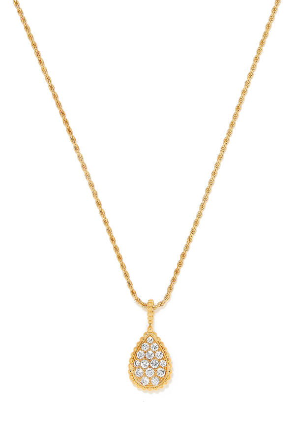 Serpent Bohème M Motif Pendant, 18k Yellow Gold & Diamonds