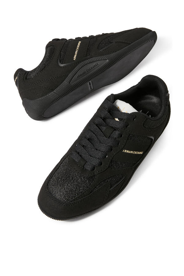 Dudu Microsuede & Mesh Sneakers