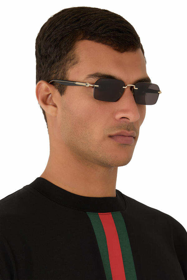 Rectangular-Frame Sunglasses