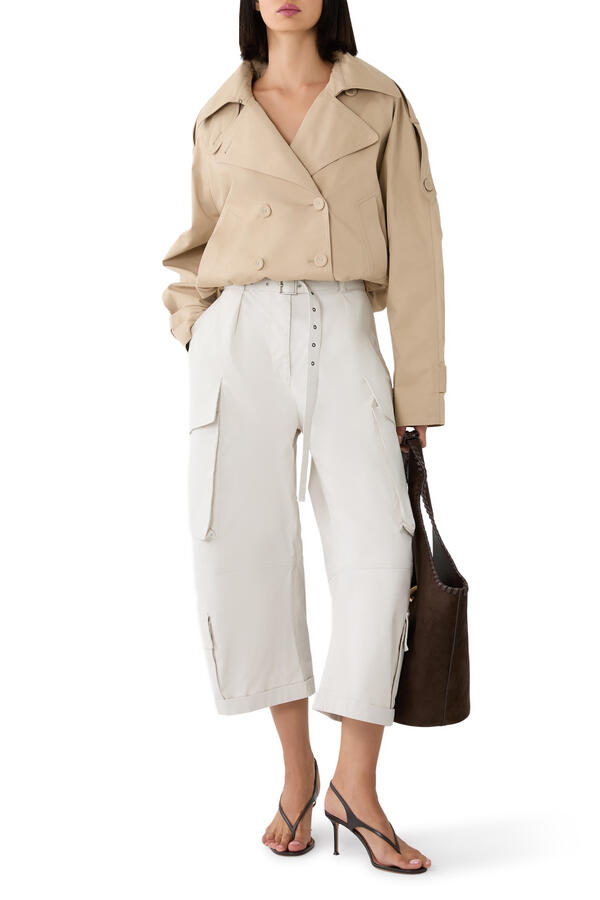 Twill Double-Breasted Trenchcoat