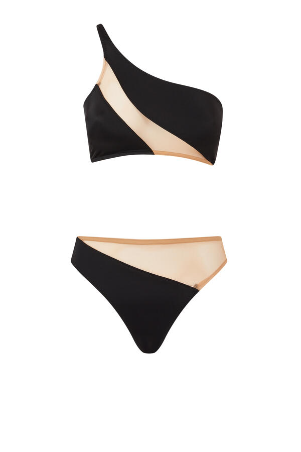 Snake Mesh Bikini Bottoms