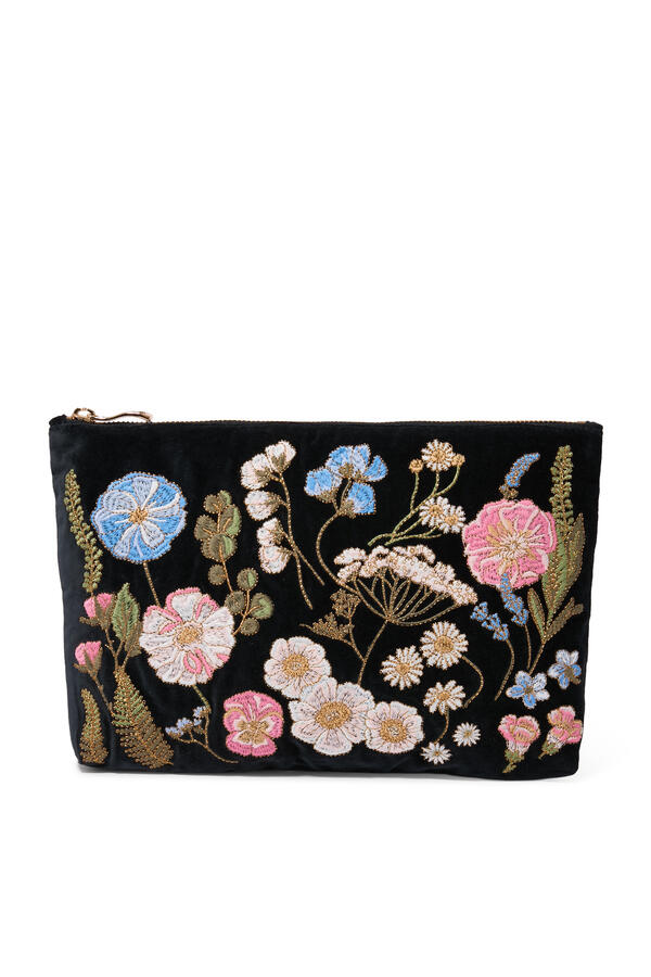 Pressed Flowers Everyday Pouch