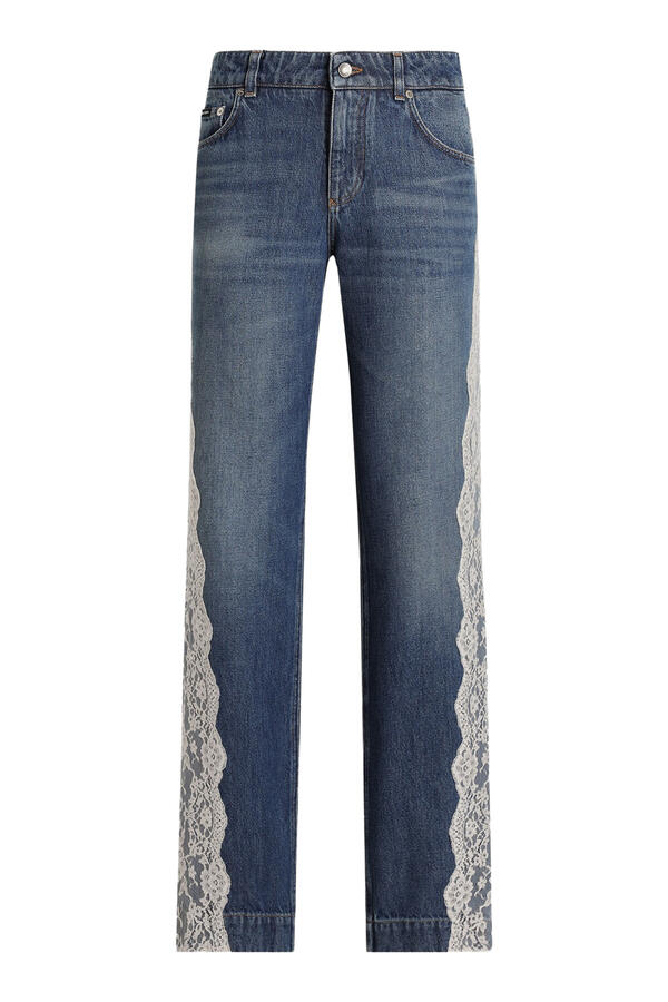 Lace-Detail Trousers