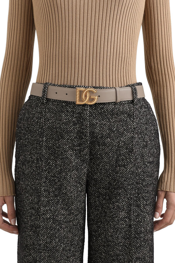 DG Logo Alpine Calfskin Belt