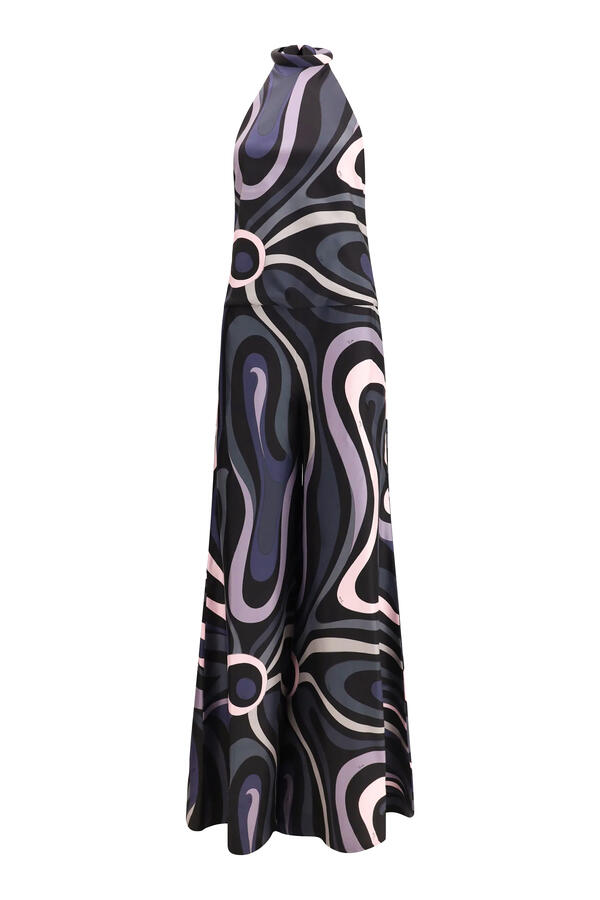 Printed Silk Jumpsuit