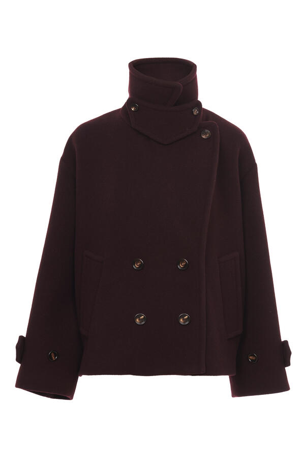 Oversized Short Wool Coat