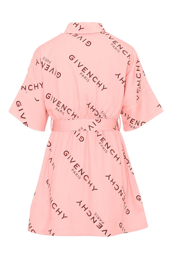 Kids Logo-Print Belted Dress
