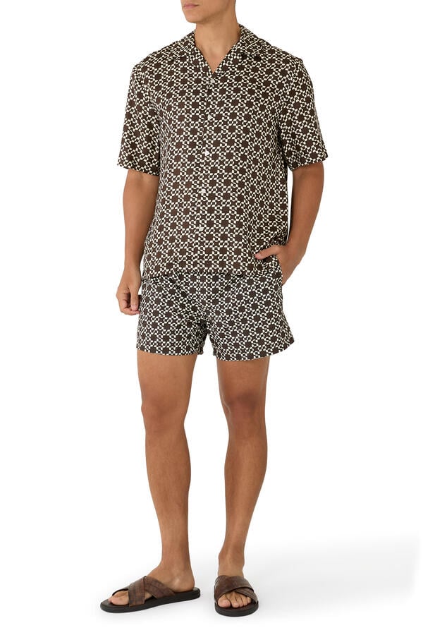 Casper Printed Silk Shirt 