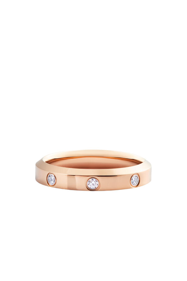 Classic Lumine Ring, Stainless Steel & Cubic Zirconia Crystals