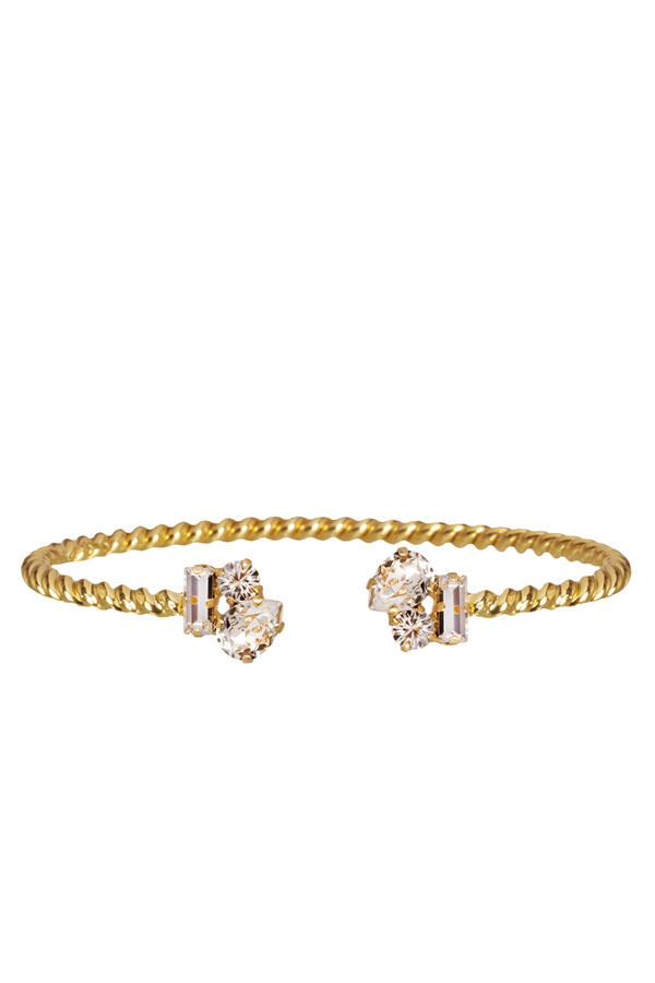 Isa Bracelet, 18K Gold Plated Brass & Swarovski® Crystals