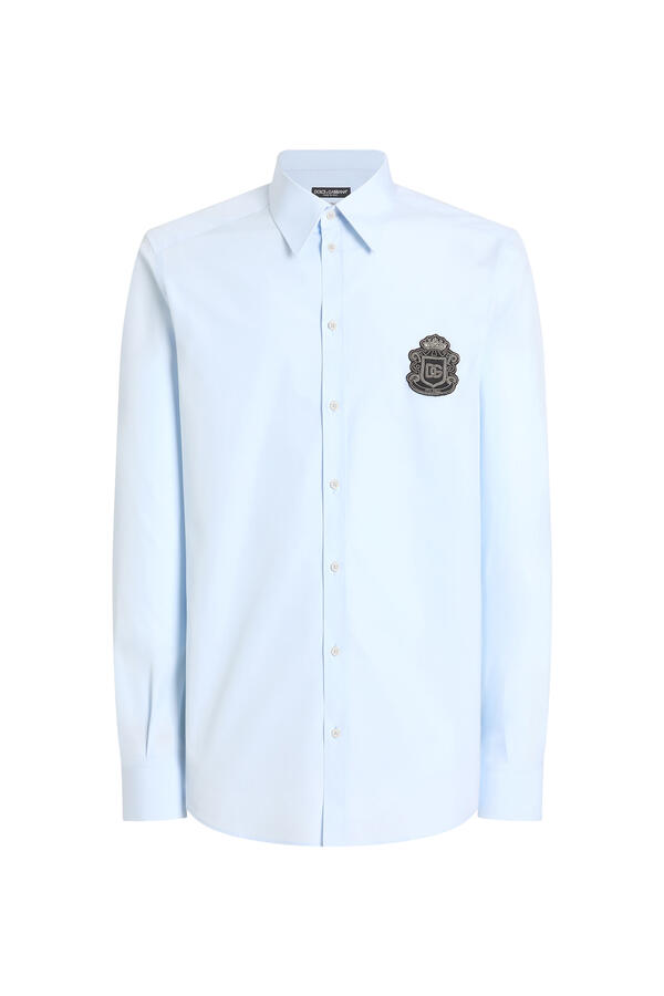 Stretch Cotton Poplin Martini Shirt 