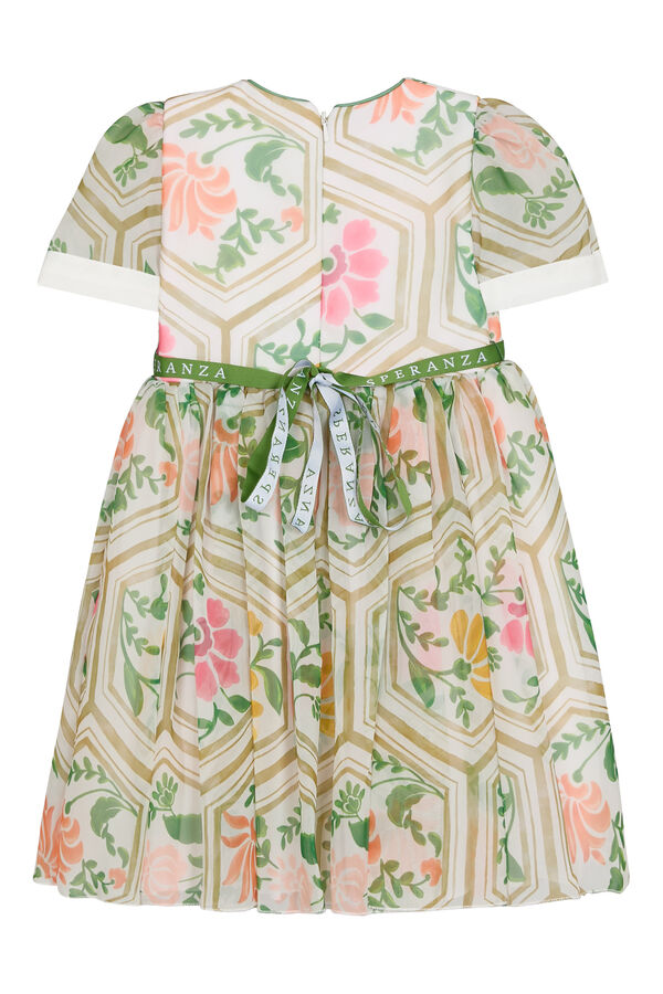 Floral Honeycomb-Inspired Dress