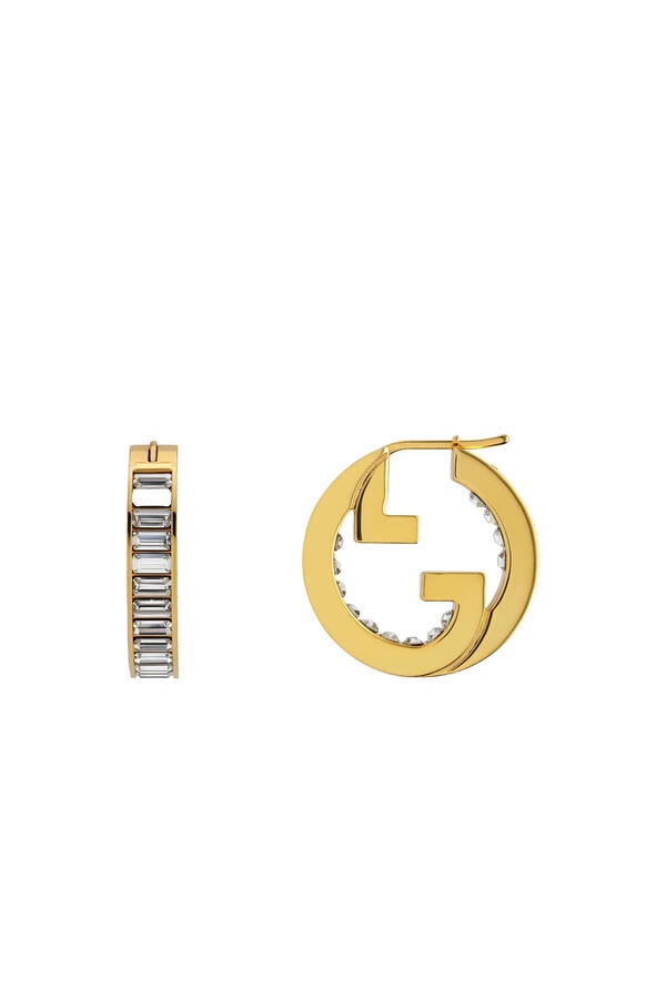  Blondie Crystal Hoop Earrings
