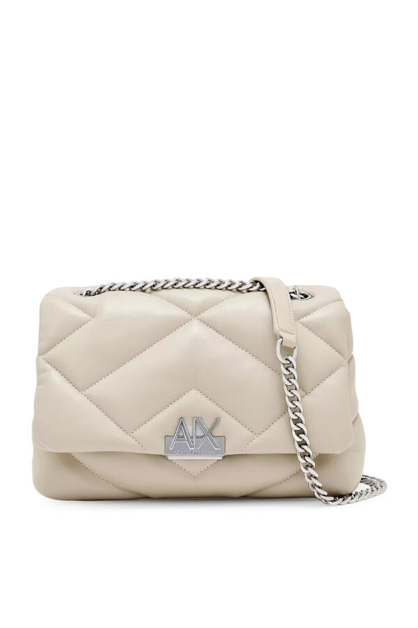Quilted Faux Leather Crossbody Bag with Chain Strap