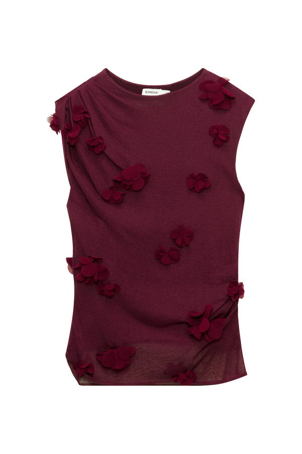 Tessa Floral Appliqué Top