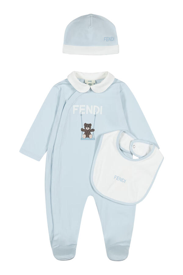 Kids Logo Onesie and Beanie Set