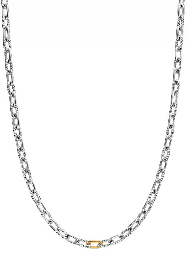 DY Madison® Chain Necklace, Sterling Silver, 18k Yellow Gold
