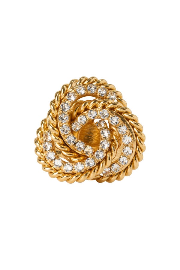 Juliette Ring, 18K Gold Plated-Brass & Swarovski® Crystals