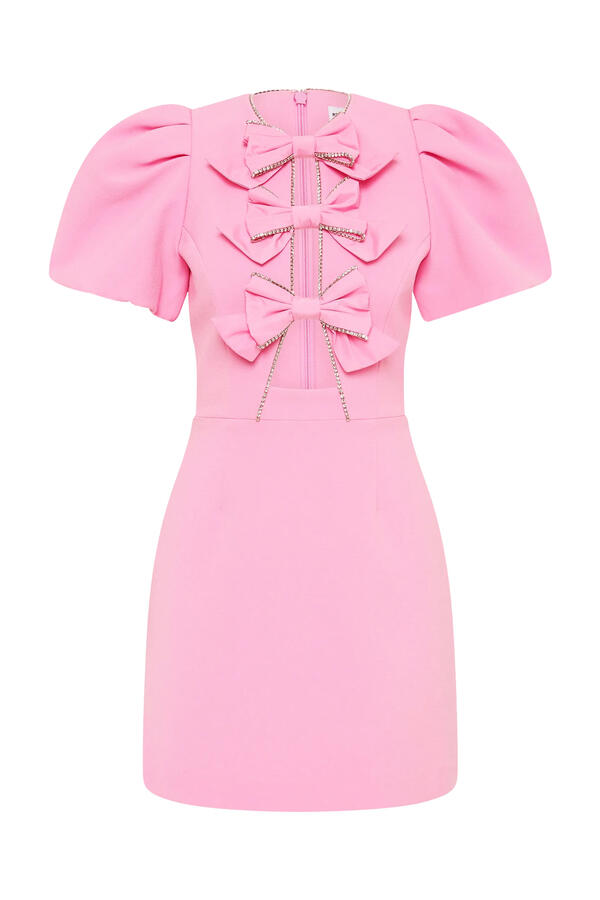  Precious Bow Mini Dress 
