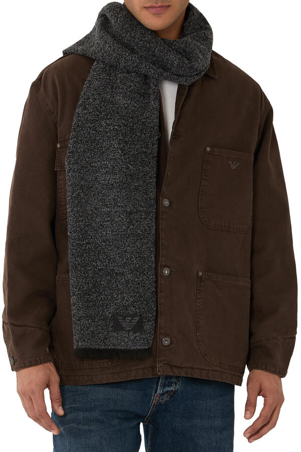Logo Fringe Scarf