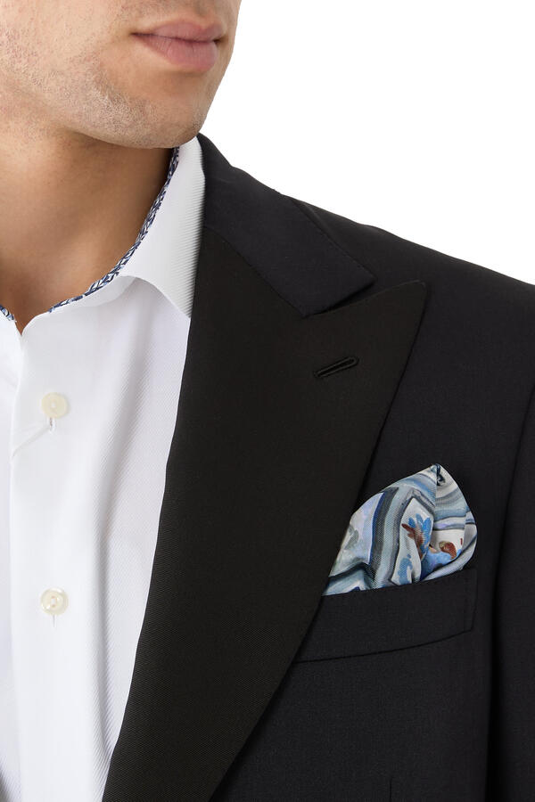 Portrait Silk Twill Pocket Square