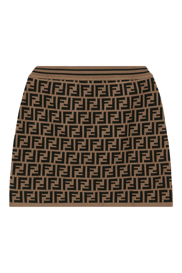 Kids FF Motif Knit Skirt