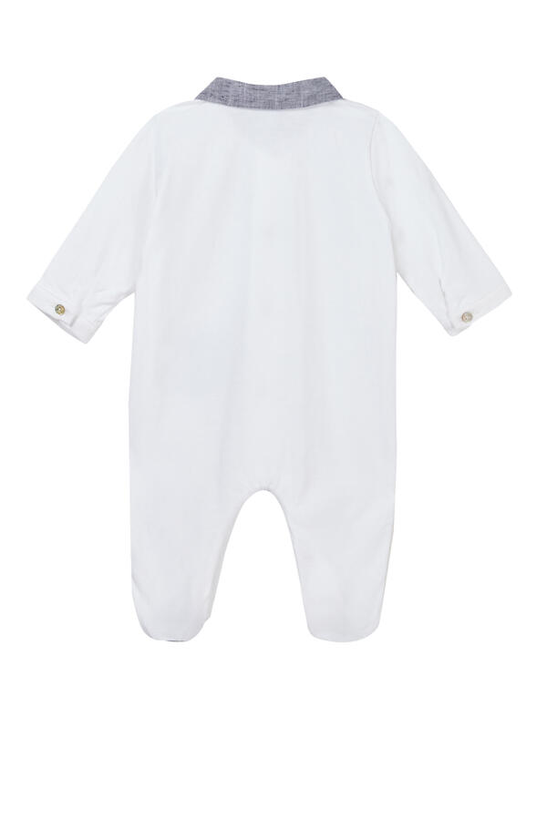 Kids Collar Color Contrast Pajama