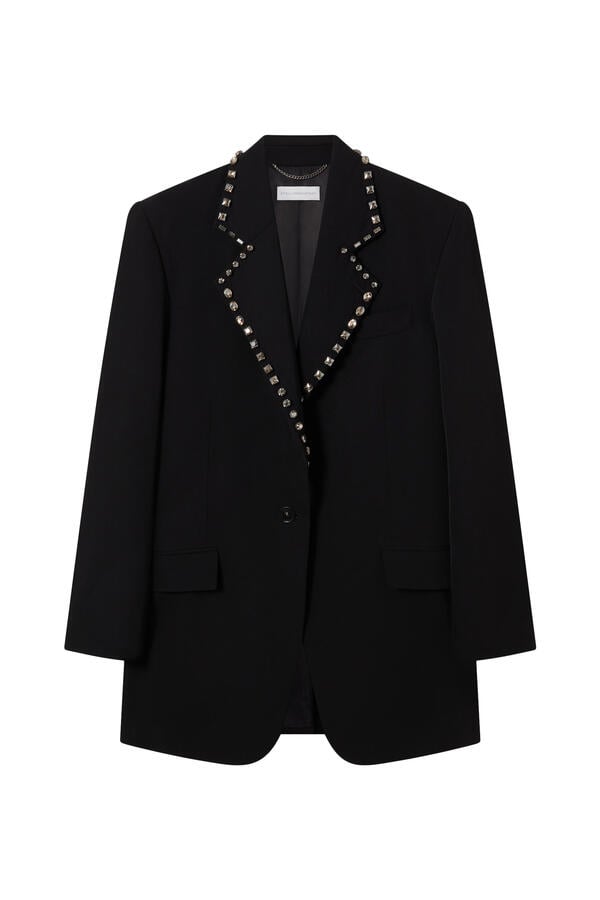 Embellished Wool Blazer