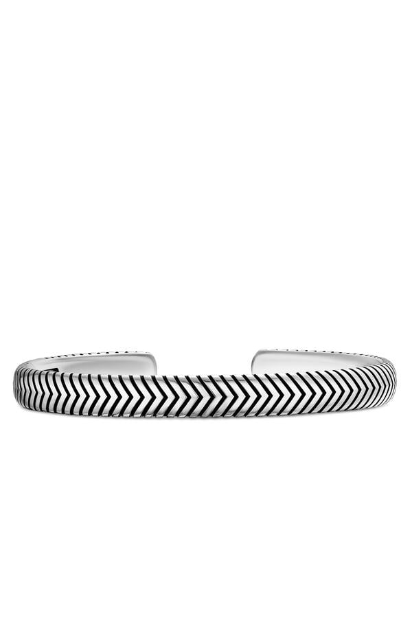 Chevron Cuff Bracelet, Sterling Silver