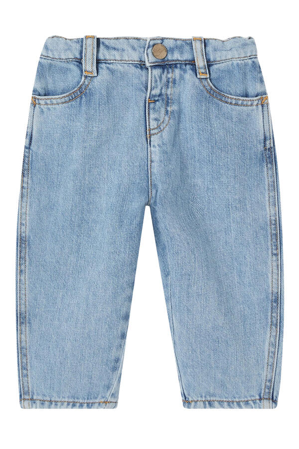 Kids Contrasted Back Pocket-Detail Pants
