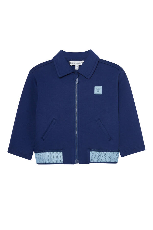 Kids Logo Patch Zip Sweatshirt