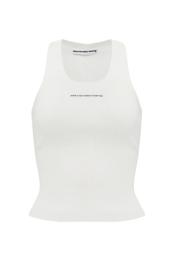 Jacquard Logo Racer Tank 