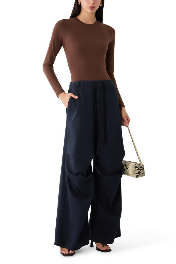  Long Sleeve Crew Neck Bodysuit
