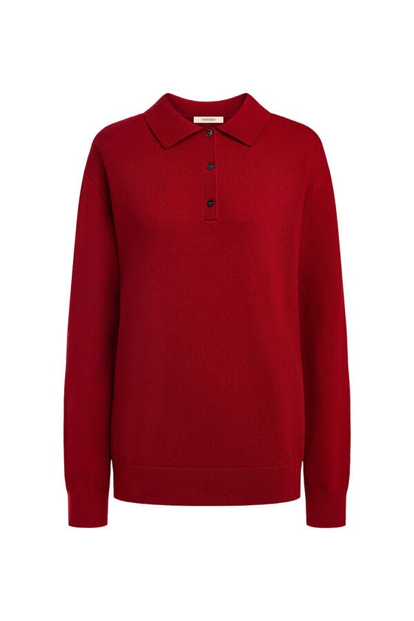 Wool-Cashmere Polo Jumper