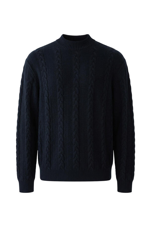 Cable-Knit Long Sleeves Pullover