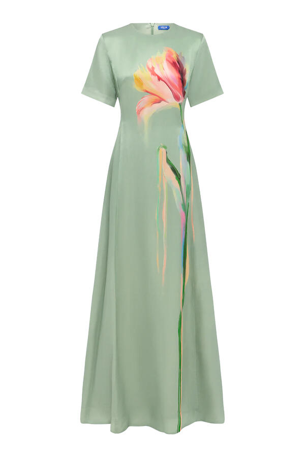 Alice Short Sleeves Maxi Dress