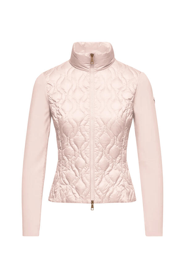  Cotton Padded Zip-Up Cardigan