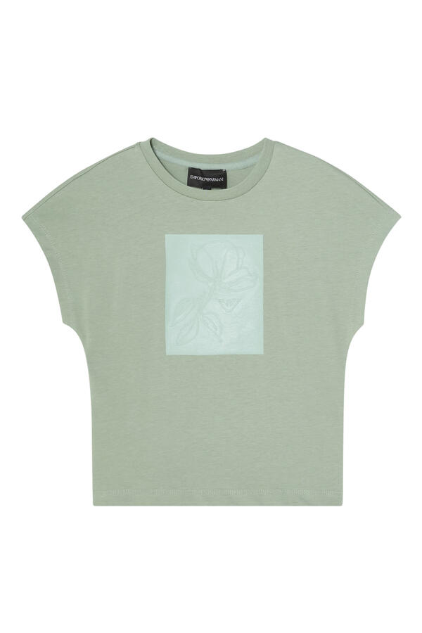 Kids Macro Rose Patch T-Shirt
