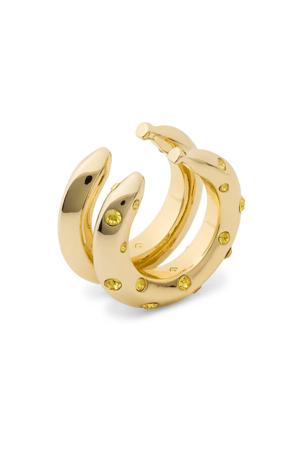 Summer Daze Banana Stacked Rings, Glass