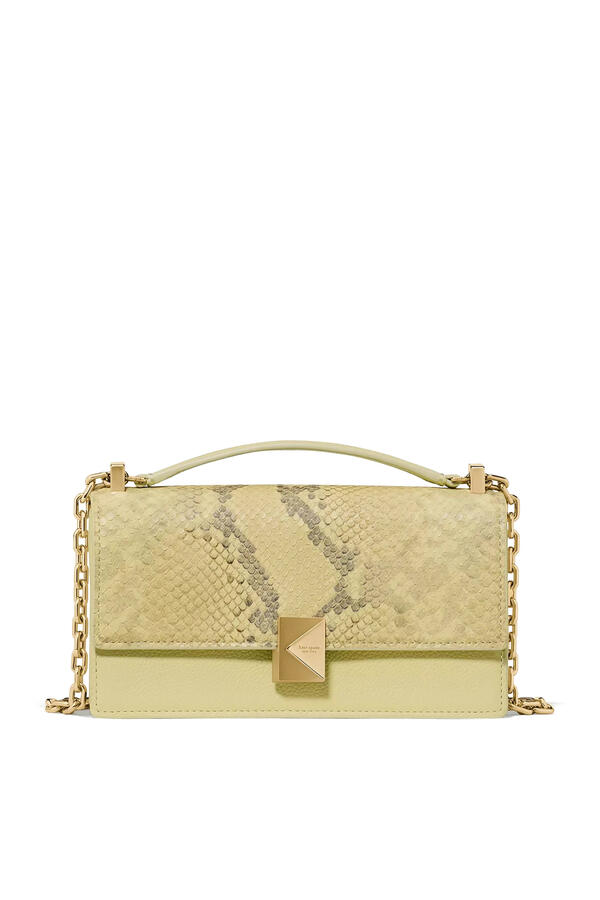Deco Snake Embossed Mini Crossbody Bag