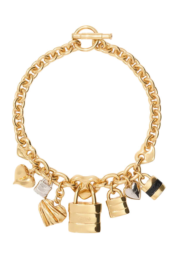 Paddington Necklace, Brass & Calfskin